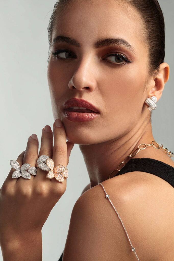 Juwelier Exner Kampagnen-Shooting Laudert, Model und Fingerschmuck